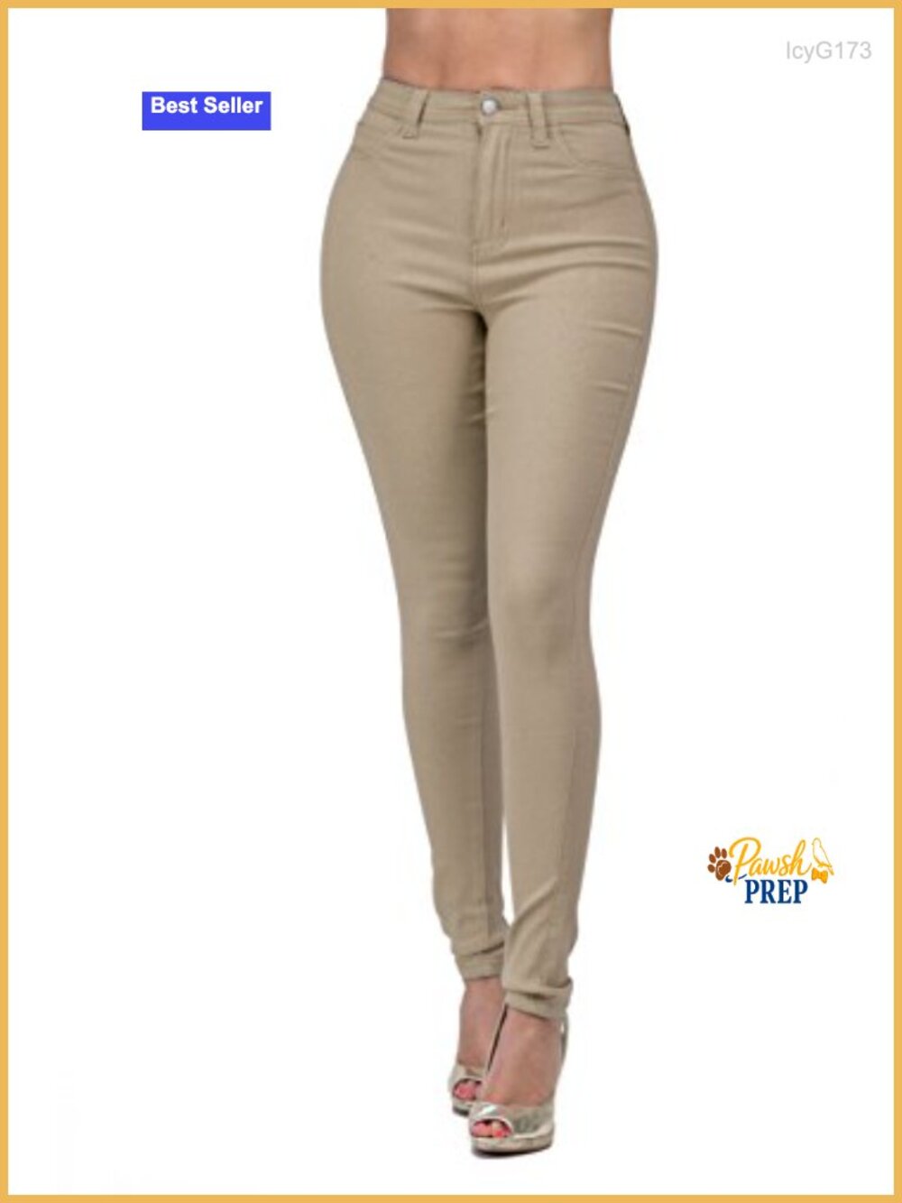 High Waisted Skinny Ripped Distressed Stretch Jeans